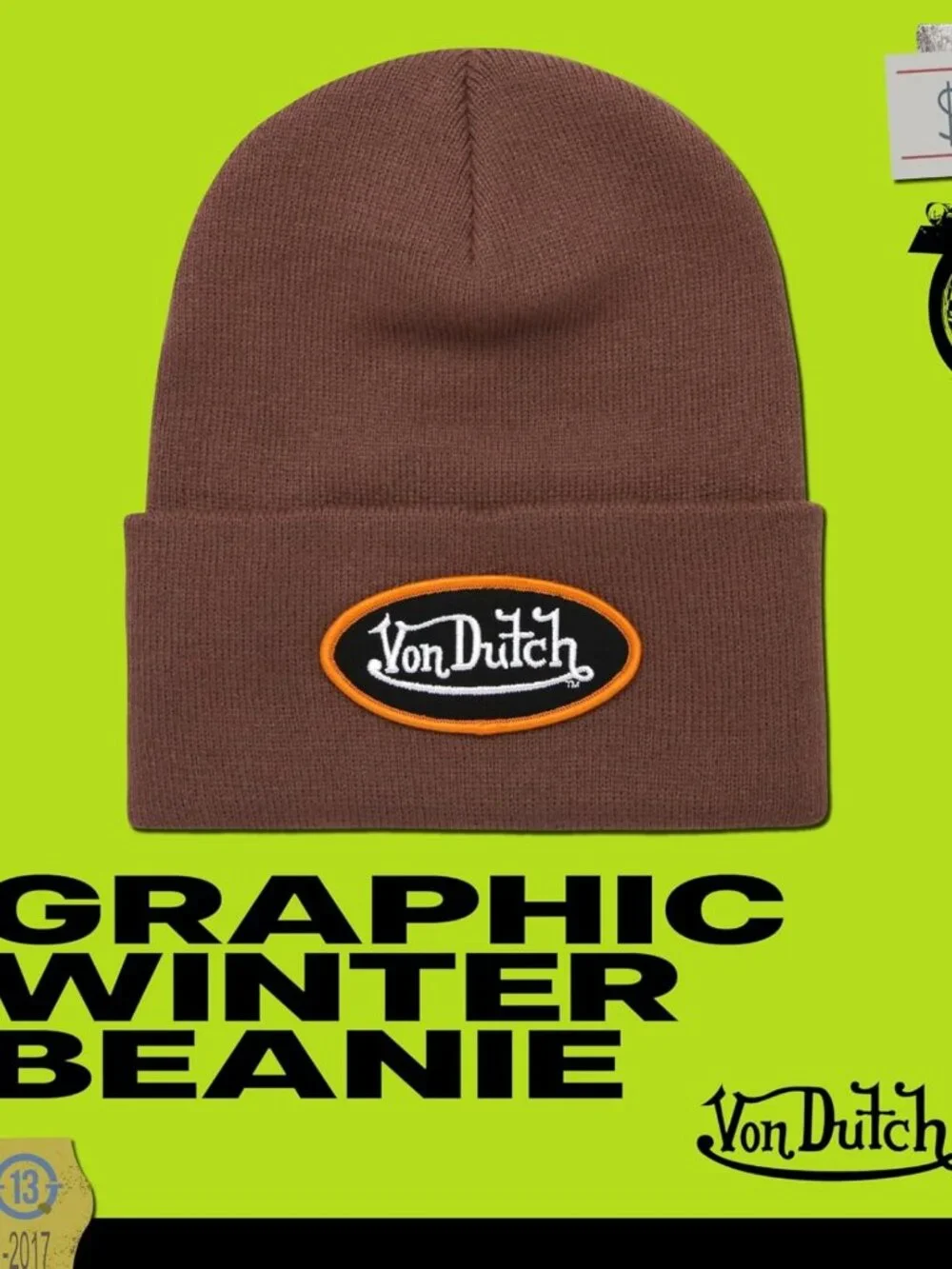 Unisex Cuffed Knit Beanie | Ultra-Soft Acrylic, Embroidered Logo, Retro Style